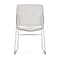 Officesource Stacked Seating Armless Stackable Side Chair with Chrome Frame OSSN6015WH - alternate 5
